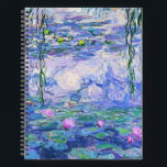 Claude Monet Water Lilies Franse impressionistisch Notitieboek<br><div class="desc">Claude Monet Water Lilies,  de Franse impressionist Art Water Lilies (of Nympheas),  is een serie van ongeveer 250 olieschilderijen van de Franse impressionist Claude Monet. De schilderijen tonen Monet's bloemtuin in Giverny.</div>