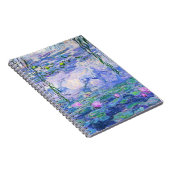 Claude Monet Water Lilies Franse impressionistisch Notitieboek (Rechterzijde)