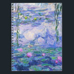 Claude Monet Water Lilies Franse impressionistisch Notitieboek<br><div class="desc">Claude Monet Water Lilies,  de Franse impressionist Art Water Lilies (of Nympheas),  is een serie van ongeveer 250 olieschilderijen van de Franse impressionist Claude Monet. De schilderijen tonen Monet's bloemtuin in Giverny.</div>