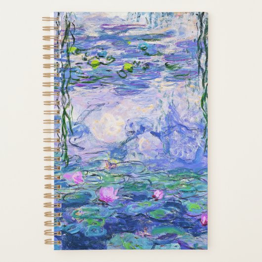 Claude Monet Water Lilies Franse impressionistisch Planner (Voorkant)