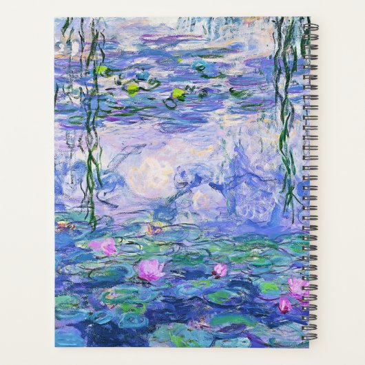 Claude Monet Water Lilies Franse impressionistisch Planner (Achterkant)