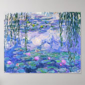 Claude Monet Water Lilies Franse impressionistisch Poster (Voorkant)