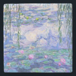 Claude Monet Water Lilies Franse impressionistisch Stenen Onderzetter<br><div class="desc">Claude Monet Water Lilies,  de Franse impressionist Art Water Lilies (of Nympheas),  is een serie van ongeveer 250 olieschilderijen van de Franse impressionist Claude Monet. De schilderijen tonen Monet's bloemtuin in Giverny.</div>
