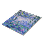 Claude Monet Water Lilies Franse impressionistisch Tegeltje (Zijkant)