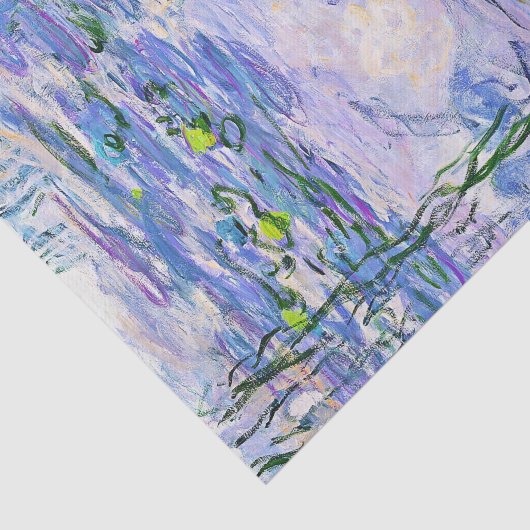 Claude Monet Water Lilies Franse impressionistisch Tissuepapier (Detail)