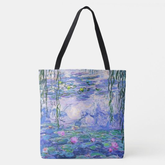 Claude Monet Water Lilies Franse impressionistisch Tote Bag (Voorkant)