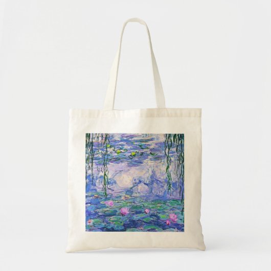 Claude Monet Water Lilies Franse impressionistisch Tote Bag (Voorkant)
