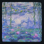 Claude Monet Water Lilies Franse impressionistisch Trivet<br><div class="desc">Claude Monet Water Lilies,  de Franse impressionist Art Water Lilies (of Nympheas),  is een serie van ongeveer 250 olieschilderijen van de Franse impressionist Claude Monet. De schilderijen tonen Monet's bloemtuin in Giverny.</div>