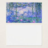 Claude Monet Water Lilies Franse impressionistisch Visitekaartje (Voorkant /achterkant)