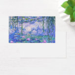 Claude Monet Water Lilies Franse impressionistisch Visitekaartje<br><div class="desc">Claude Monet Water Lilies,  de Franse impressionist Art Water Lilies (of Nympheas),  is een serie van ongeveer 250 olieschilderijen van de Franse impressionist Claude Monet. De schilderijen tonen Monet's bloemtuin in Giverny.</div>