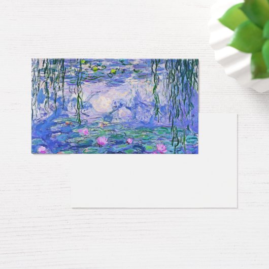 Claude Monet Water Lilies Franse impressionistisch Visitekaartje (Bureau)