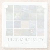Claude Monet Water Lilies Glazen Onderzetter (Achterkant)