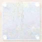 Claude Monet - Water Lilies Glazen Onderzetter (Achterkant)
