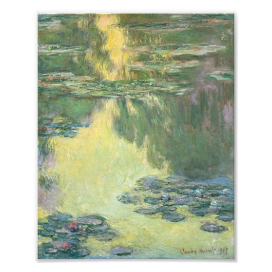 Claude Monet Water Lilies Impressionist Painting Foto Afdruk (Voorkant)