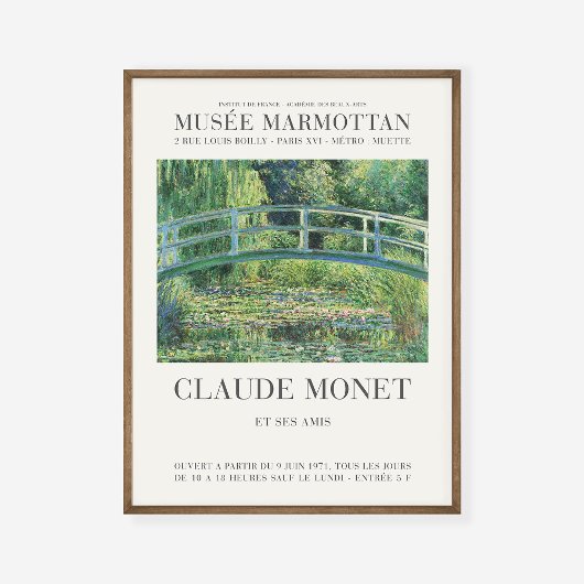 Claude Monet Water Lilies Japanse voetbalbond Poster