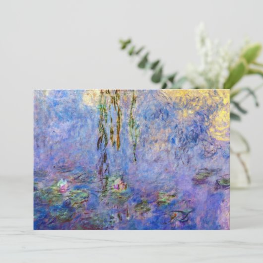 Claude Monet - Water Lilies Kaart (Staand voorkant)