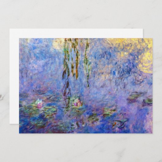 Claude Monet - Water Lilies Kaart (Voorkant / Achterkant)
