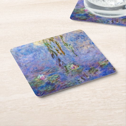Claude Monet - Water Lilies Kartonnen Onderzetters (Schuin)