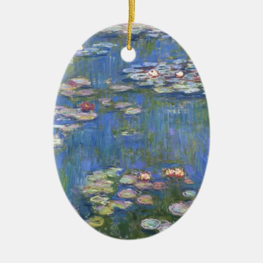 Claude Monet // Water Lilies Keramisch Ornament (Voorkant)
