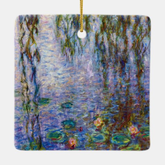 Claude Monet - Water Lilies Keramisch Ornament (Achterkant)