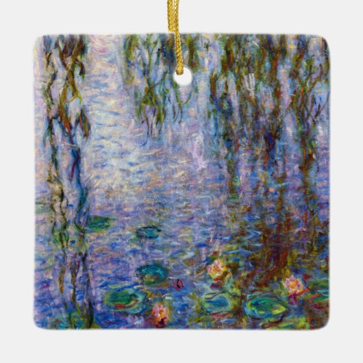 Claude Monet - Water Lilies Keramisch Ornament (Voorkant)