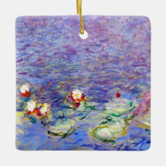 Claude Monet - Water Lilies Keramisch Ornament (Voorkant)