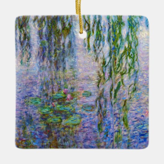 Claude Monet - Water Lilies Keramisch Ornament (Voorkant)