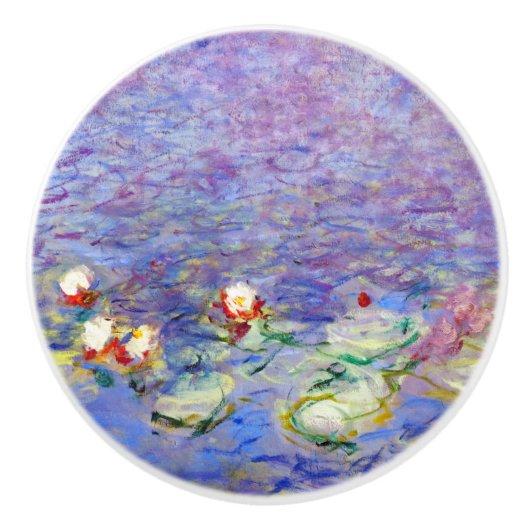 Claude Monet - Water Lilies Keramische Knop (Voorkant)