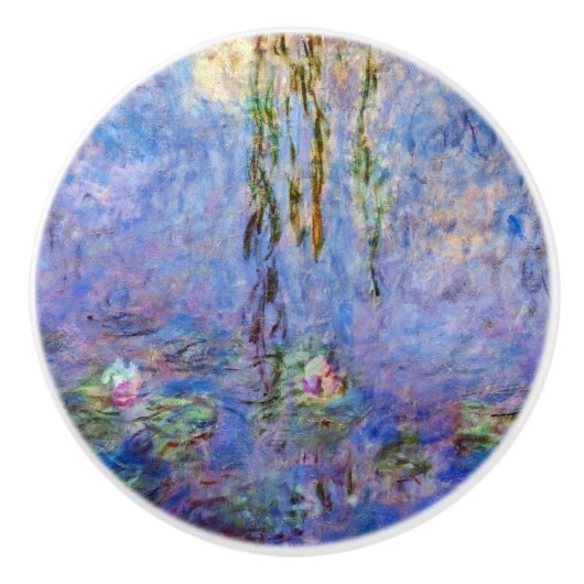 Claude Monet - Water Lilies Keramische Knop (Voorkant)