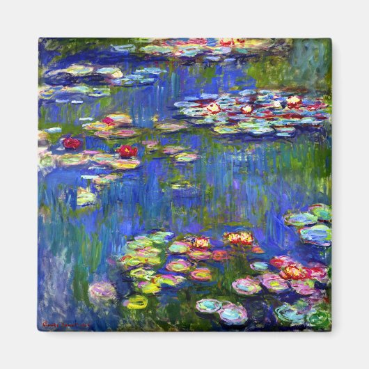 Claude Monet Water Lilies Magneet (Voorkant)