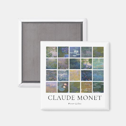Claude Monet Water Lilies Magneet (Voorkant / Achterkant)