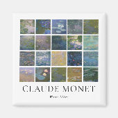 Claude Monet Water Lilies Magneet (Voorkant)