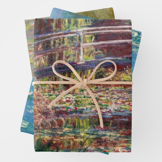 Claude Monet - Water Lilies Masterstukselectie Inpakpapier Vel (In situ)