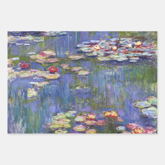 Claude Monet Water Lilies Masterstukselectie Inpakpapier Vel (Voorkant)