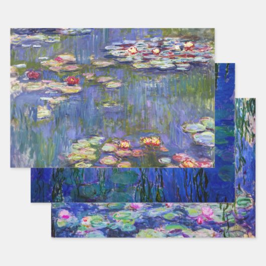 Claude Monet Water Lilies Masterstukselectie Inpakpapier Vel (Set)