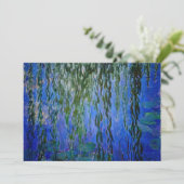 Claude Monet - Water Lilies met sluipende wilg Bedankkaart (Staand voorkant)