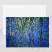 Claude Monet - Water Lilies met sluipende wilg Bedankkaart (Voorkant / Achterkant)