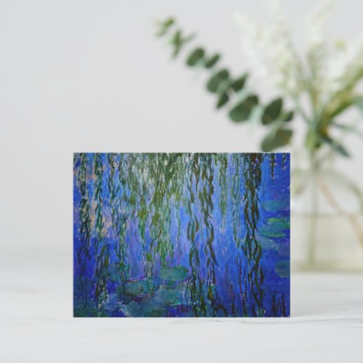 Claude Monet - Water Lilies met sluipende wilg Briefkaart (Staand voorkant)