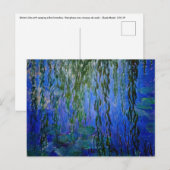 Claude Monet - Water Lilies met sluipende wilg Briefkaart (Voorkant / Achterkant)