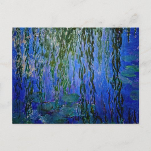 Claude Monet - Water Lilies met sluipende wilg Briefkaart (Voorkant)