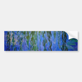 Claude Monet - Water Lilies met sluipende wilg Bumpersticker