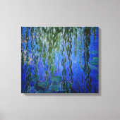 Claude Monet - Water Lilies met sluipende wilg Canvas Afdruk (Voorkant)