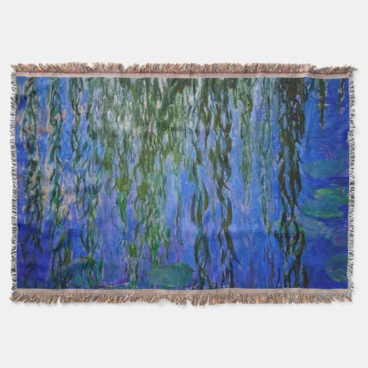 Claude Monet - Water Lilies met sluipende wilg Deken (Voorkant)