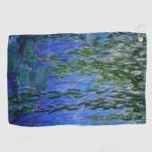 Claude Monet - Water Lilies met sluipende wilg Golfhanddoek (Horizontaal)