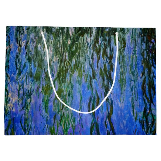 Claude Monet - Water Lilies met sluipende wilg Groot Cadeauzakje (Achterkant)