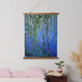 Claude Monet - Water Lilies met sluipende wilg Hangend Wandkleed (Slaapkamer)