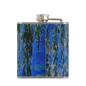 Claude Monet - Water Lilies met sluipende wilg Heupfles (Achterkant)