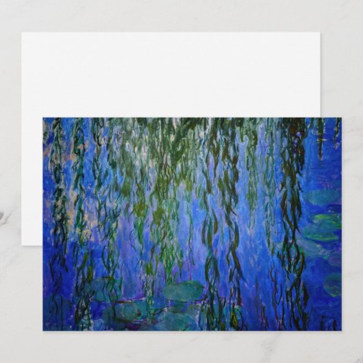 Claude Monet - Water Lilies met sluipende wilg Kaart (Voorkant / Achterkant)