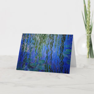Claude Monet - Water Lilies met sluipende wilg Kaart