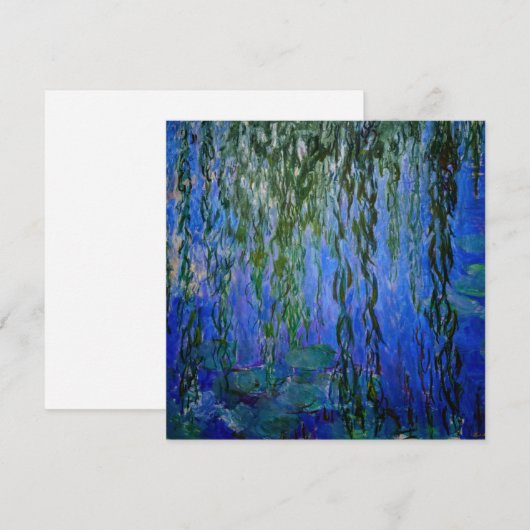 Claude Monet - Water Lilies met sluipende wilg Kaart (Voorkant / Achterkant)
